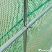 Outsunny Seră cu Acoperiș Rotunjit din PE, 4,5x2x2 m, Verde 