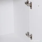HOMCOM Dulapior cu 3 Usi si 2 Sertare in Lemn Granulat, Alb, 106x35x76cm 