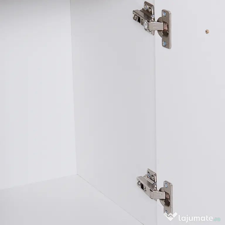 HOMCOM Dulapior Multifuncțional cu 3 Uși și 2 Sertare, Design Modern, Lemn Granulat, Alb, 106x35x76cm | Aosom Romania
