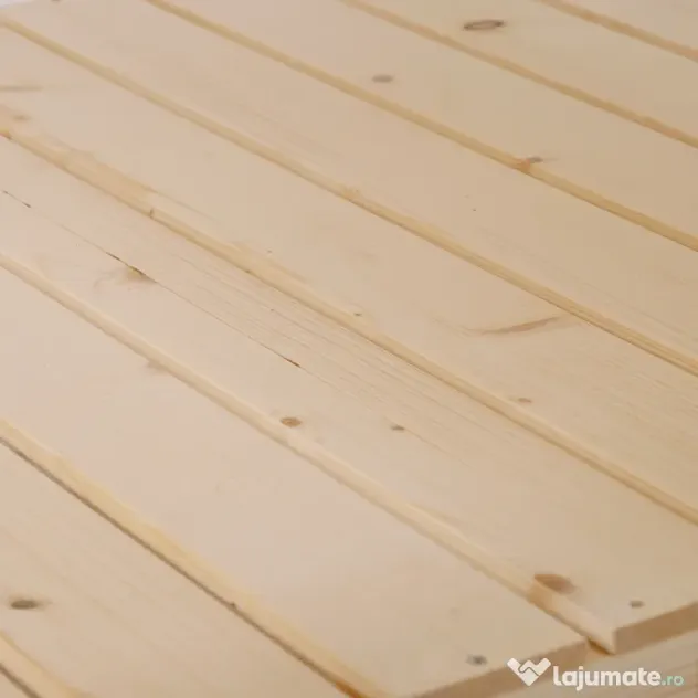 Outsunny Pat de Gradină pentru Flori, Ridicat, cu Husă de Protecție, 91x91x81 cm, Design din Lemn Natural | Aosom Romania