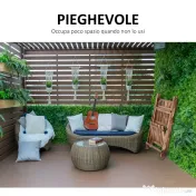 Outsunny Suport pentru Plante Pliabil, Jardinieră cu 3 Niveluri, Raft de Exterior pentru Plante, 40x37x93 cm, Lemn Natural | Aosom Romania 