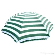 Outsunny Umbrelă de Plajă cu Acoperiș Înclinabil la 45°, Ø1.8x2 m, Verde și Alb | Aosom Romania