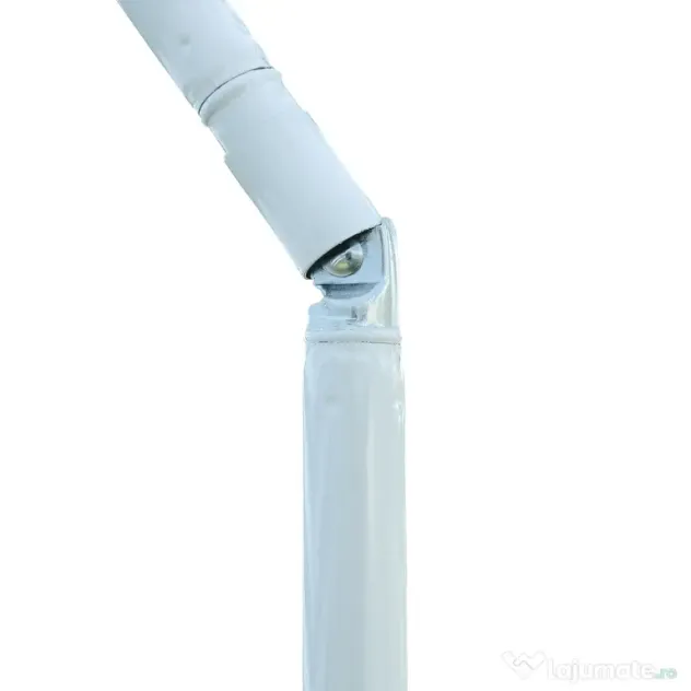 Outsunny Umbrelă de Plajă cu Acoperiș Înclinabil la 45°, Ø1.8x2 m, Verde și Alb | Aosom Romania