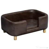 PawHut Canapea Maro pentru Animale cu Pernă Detașabilă și Spumă de Cauciuc, Confort și Suport, 74x48.5x31 cm | Aosom Romania