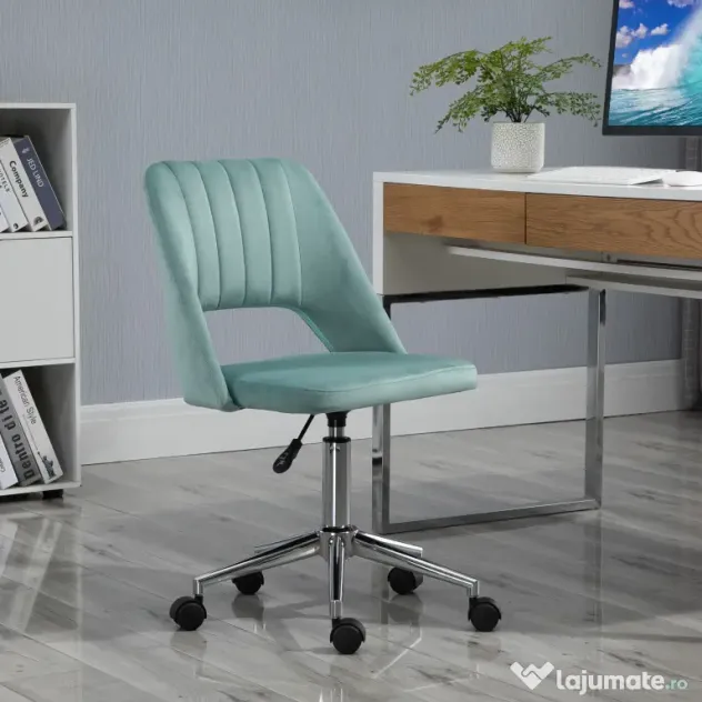 Scaun de Birou Ergonomic pentru Birou cu Inaltime Reglabila Vinsetto ,sarcina maxima 120 kg,Verde | Aosom Romania