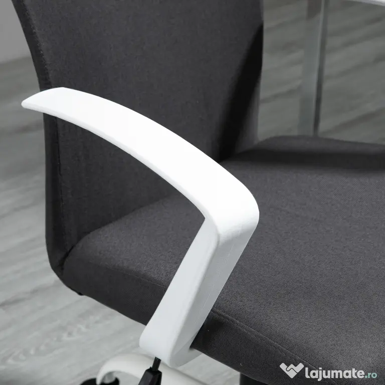 Vinsetto Scaun de Birou Ergonomic și Pivotant pentru Birou, Gri Închis | Aosom Romania