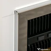 HOMCOM Semineu electric de sol incalzitor cu efect flacara, aparat de incalzire cu cronometru si telecomanda | AOSOM RO 
