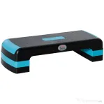 HOMCOM Stepper Fitness Reglabil, Negru-Albastru