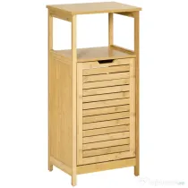 Kleankin cos de rufe din bambus, 40x30x86.5 cm, lemn natural | Aosom Romania