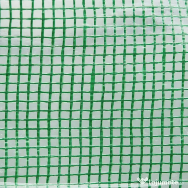 Outsunny Seră Tunel pentru Cultivarea Legumelor și Fructelor, cu Ușă și Ferestre, Copertină PE, Structură Oțel, 150x300x200 cm, Verde | Aosom Romania