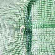 Outsunny Seră Tunel pentru Cultivarea Legumelor și Fructelor, cu Ușă și Ferestre, Copertină PE, Structură Oțel, 150x300x200 cm, Verde | Aosom Romania