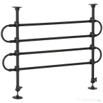PawHut Separator auto pentru caini, reglabil in latime si inaltime 87-135 x 60-105 cm, grilaj de protectie universal din otel, Negru
