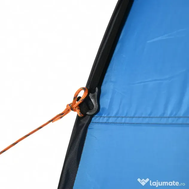 Outsunny Cort de Duș pentru Camping cu Ușă cu Fermoar, Geantă de Transport și Buzunar, 126x124x189 cm, Albastru | Aosom Romania