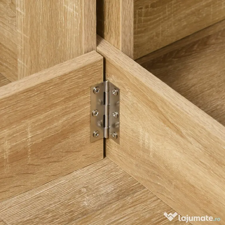 HOMCOM Masă Pliantă cu 2 Extensii Rabatabile, Masă Extensibilă cu Spațiu de Economisire, 104x76x73,7 cm, Lemn Natural | Aosom Romania