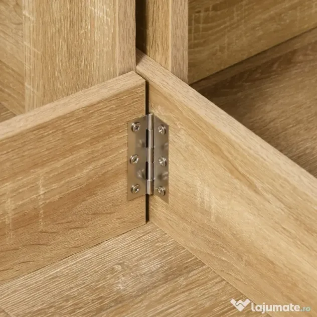 HOMCOM Masă Pliantă cu 2 Extensii Rabatabile, Masă Extensibilă cu Spațiu de Economisire, 104x76x73,7 cm, Lemn Natural | Aosom Romania