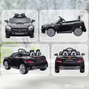 AIYAPLAY Mașină Electrică pentru Copii cu Licență Mercedes SLC 300, Telecomandă, din PP și Metal, 107x62.5x44 cm, Neagră 