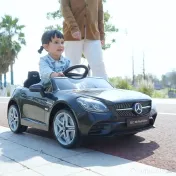 AIYAPLAY Mașină Electrică pentru Copii cu Licență Mercedes SLC 300, Telecomandă, din PP și Metal, 107x62.5x44 cm, Neagră 