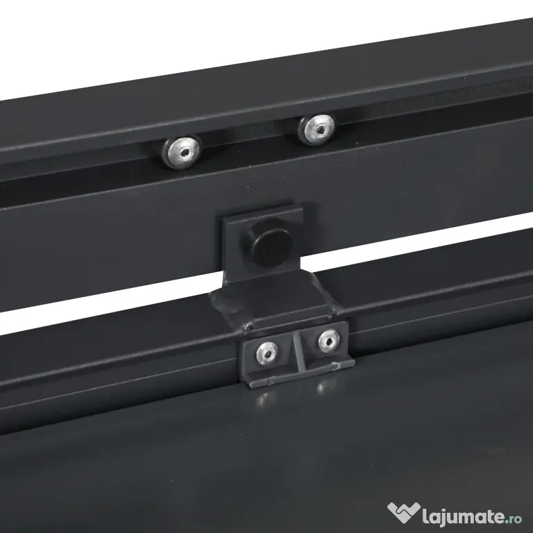 Outsunny Set de 7 Piese de Grădină din Aluminiu cu Masă Extensibilă și 6 Scaune cu Șezut din Plasă Respirabilă, 210x90x75 cm, Gri | Aosom Romania
