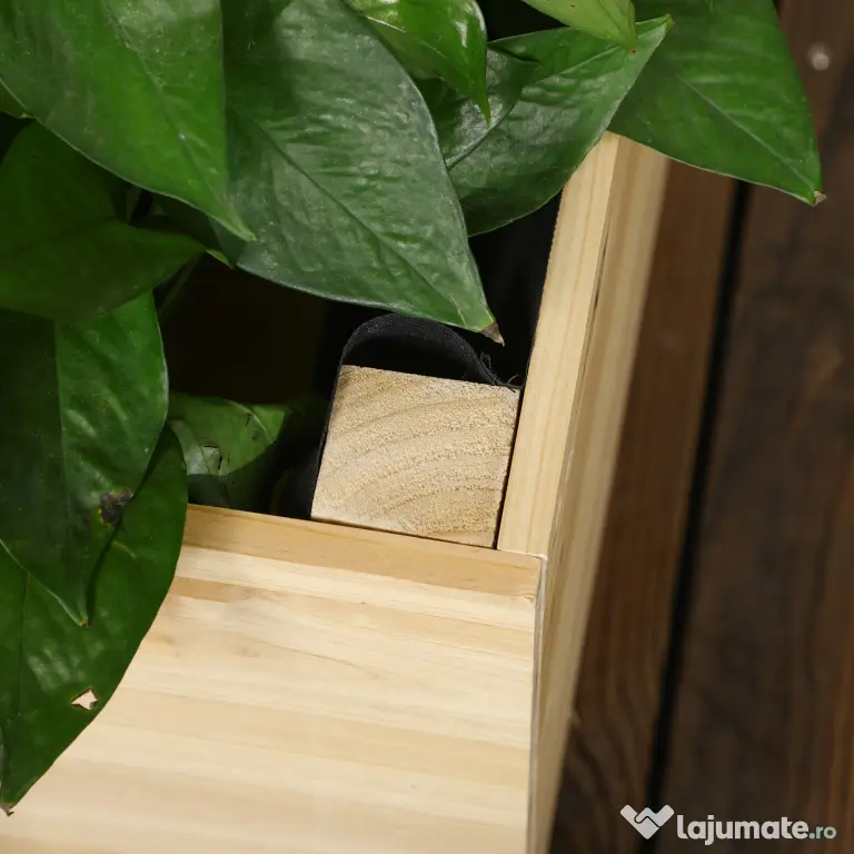 Outsunny Ghiveci din Lemn cu Grilaj pentru Plante Cățărătoare, Ideal pentru Legume și Flori, 90x43x150 cm, Design Natural | Aosom Romania