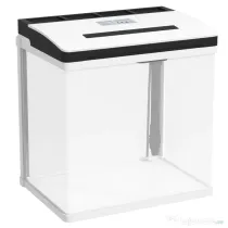 PawHut Acvariu de 13L, de Sticla cu Filtru, Iluminare cu LED-uri, Pompa de Apa, 29x20x30,5cm - Alb