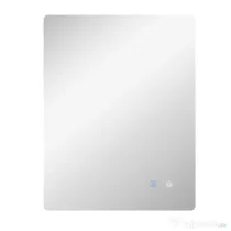kleankin Oglindă de Baie cu Lumină LED, 3 Culori, Întrerupătoare Touch și Luminozitate Reglabilă, 70x50x3 cm, Transparent | Aosom Romania