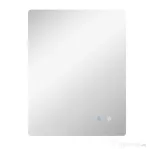 kleankin Oglindă de Baie cu Lumini LED Reglabile, Comutatoare Touch și Funcție Antiaburire, 70x50 cm