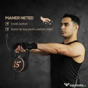SPORTNOW Set 3 Kettlebell de 2.2 kg, 4.5 kg și 6.8 kg cu Suport pentru Greutăți, din Plastic și Nisip, Negru | Aosom Romania 