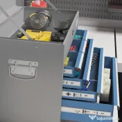 DURHAND Cutie Pentru Scule Cu Incuietoare Cu 6 Sertare Cu Glisiere Cu Rulment Cu Bile, Portabil, Cu Finisaj Acoperit Cu Pulbere, Albastru
