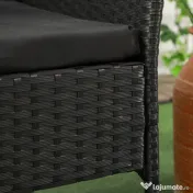 Outsunny Mobilier de Terasa pentru 2 Persoane cu Masa de Ceai