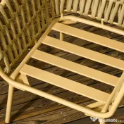 Outsunny Set de Mobilier de Gradina cu 4 Piese cu Ratan din PE | Aosom Romania