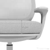 Vinsetto Scaun de Birou Rabatabil cu Inaltime Reglabila, Scaun Ergonomic si Tesatura Respirabila cu 5 Roti 55x48x82.5-94.5 cm, Gri