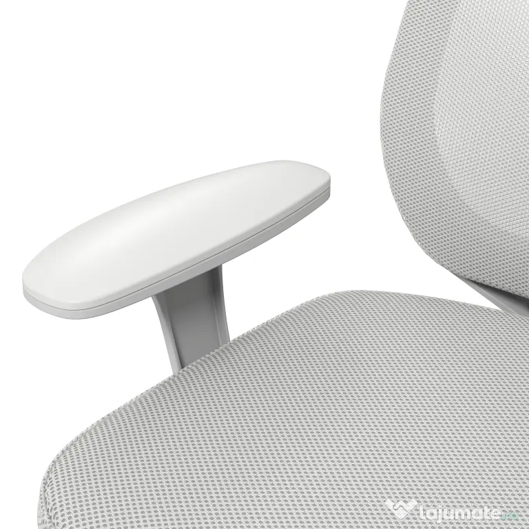 Vinsetto Scaun de Birou Rabatabil cu Inaltime Reglabila, Scaun Ergonomic si Tesatura Respirabila cu 5 Roti 55x48x82.5-94.5 cm, Gri