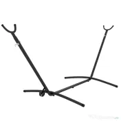 Outsunny Suport pentru hamac 9,5ft, Hamac portabil cu roti, Suport reglabil pentru plasa de hamac cu geanta de transport, pentru hamacuri stil plasa 