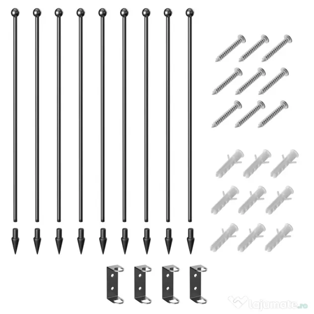 Pawhut tarc Joaca Caini – 6 Panouri Metalice, Rezistent Interior/Exterior | Aosom Romania