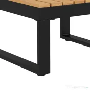 Outsunny Set de Mobilier pentru Grădină din 4 Piese cu 2 Canapele Duble, Colțar și Măsuță de Cafea, 124x61x71,5 cm, Gri | Aosom Romania