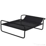 PawHut Pat Ridicat pentru Câini cu Tetieră, pentru Interior și Exterior, 106x81x33 cm, Negru