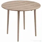 Homcom Masa Plianta Rotunda – Bucatarie Mica, Design Natur