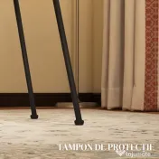 HOMCOM Set 2 Scaune pentru Bucătărie și Living Stil Boho, Scaune Moderne din PE Ratan și Oțel, 45x57x83 cm, Galben | Aosom Romania