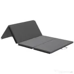 HOMCOM Saltea de Gimnastică Pliabilă, Saltea Fitness Groasă de 5 cm și Antiderapantă, 240x120 cm, Gri