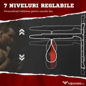 SPORTNOW Minge de Box de Perete, Rotativă la 360° și Reglabilă pe 7 Nivele de Înălțime, Negru și Roșu | Aosom Romania 