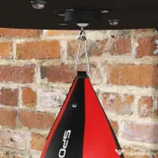 SPORTNOW Minge de Box de Perete, Rotativă la 360° și Reglabilă pe 7 Nivele de Înălțime, Negru și Roșu | Aosom Romania 