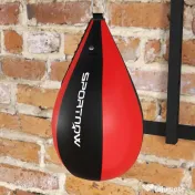 SPORTNOW Minge de Box de Perete, Rotativă la 360° și Reglabilă pe 7 Nivele de Înălțime, Negru și Roșu | Aosom Romania 