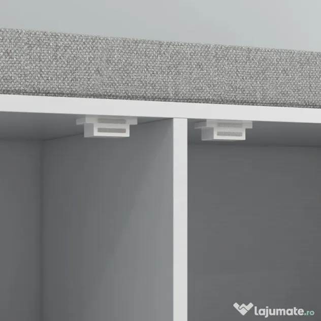 HOMCOM Banchetă Dulap pentru Pantofi cu 2 Compartimente și Pernă, Dulap Pantofi pentru Hol, 84x35x50 cm, Alb | Aosom Romania