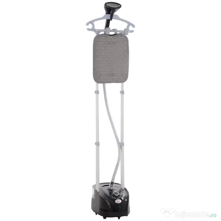 HOMCOM Aparat de călcat cu aburi, fier de călcat vertical 1950W, 35x25x23cm, alb