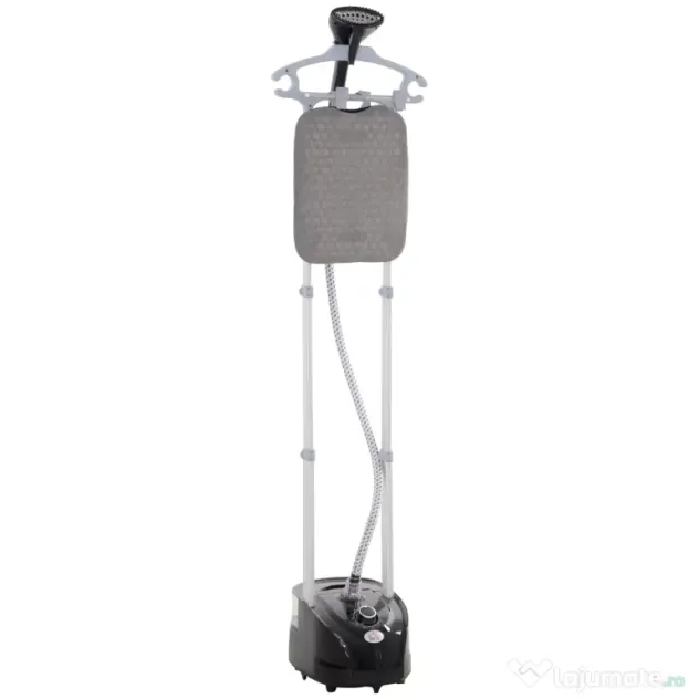 HOMCOM Aparat de călcat cu aburi, fier de călcat vertical 1950W, 35x25x23cm, alb