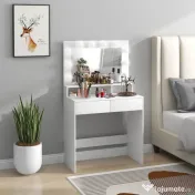 Oglindă LED, Toaletieră cu sertare | Aosom Romania