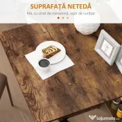 HOMCOM Masa Pliabila de Luat Masa, Masa cu Blaturi pentru Spatii Mici, cu Rafturi cu 2 Niveluri, Masa de Bucatarie Mica cu Rotile de Rulare | Aosom Romania