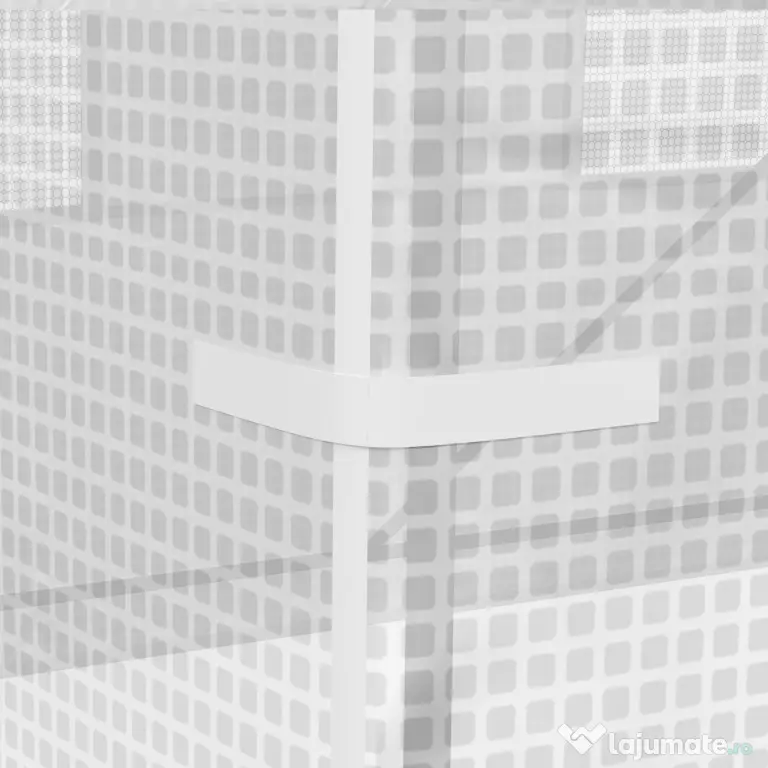 Outsunny Seră de Grădină Tip Tunel cu Cadru din Oțel și 4 Ferestre în PE 2.5x2x2m, Alb | Aosom Romania