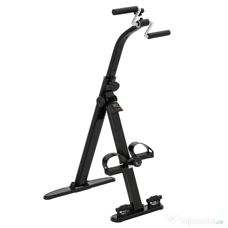 SPORTNOW Bicicletă de Reabilitare Pliabilă cu Ecran LCD și Ghidon Reglabil | Aosom Romania