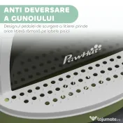 PawHut Litieră cu Capac, Tavă pentru Nisip tip Sertar cu Filtru de Carbon și Lopățică, 40,5x52x39 cm, Gri | Aosom Romania